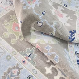 Avalon Pastel Medallion Grey Rug 5