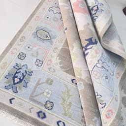 Avalon Pastel Medallion Grey Rug 4