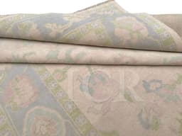 Verbena Garden Oushak Rug in Ivory & Blue-Green 3