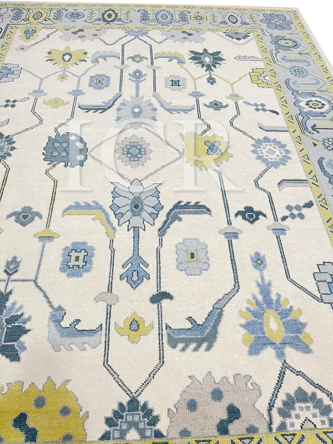 Sapphire & Citrus Oushak Style Rug