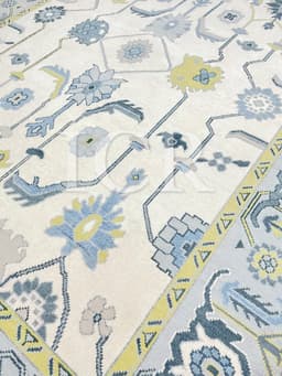 Sapphire & Citrus Oushak Style Rug 3