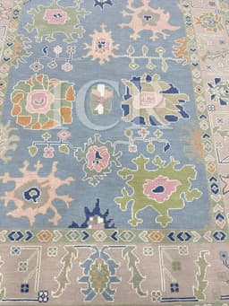 Capri Sky Vintage Oushak Rug 2