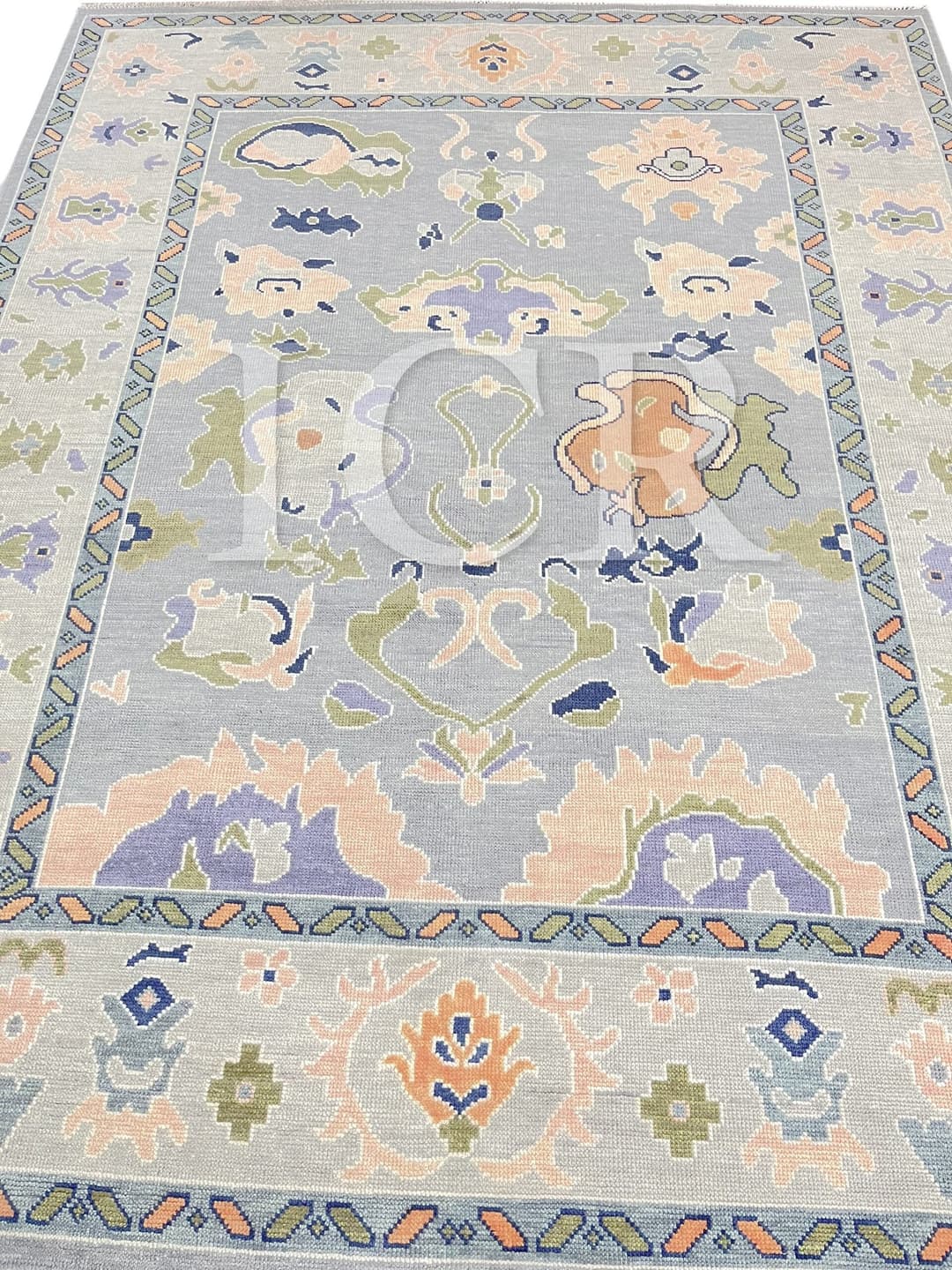 Peach Blossom Slate Heritage Rug