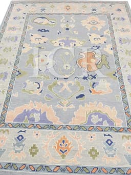 Peach Blossom Slate Heritage Rug 1