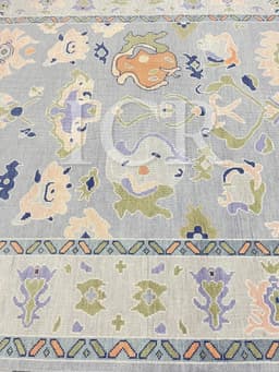 Peach Blossom Slate Heritage Rug 5