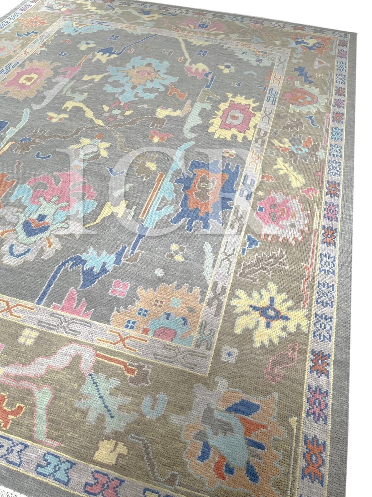 Prism Heritage Area Rug in Grey & Electric Pastels