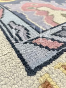 Sapphire Meadow Vintage Oushak Rug 3
