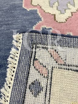 Sapphire Meadow Vintage Oushak Rug 4