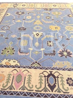 Sultanate Diamond Medallion Blue Rug 2