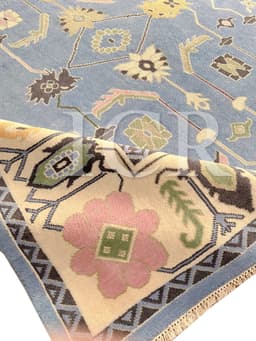 Sultanate Diamond Medallion Blue Rug 6