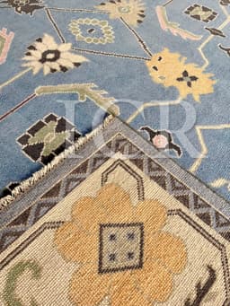 Sultanate Diamond Medallion Blue Rug 5