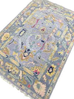 Slate & Gold Oushak Heritage Area Rug 5