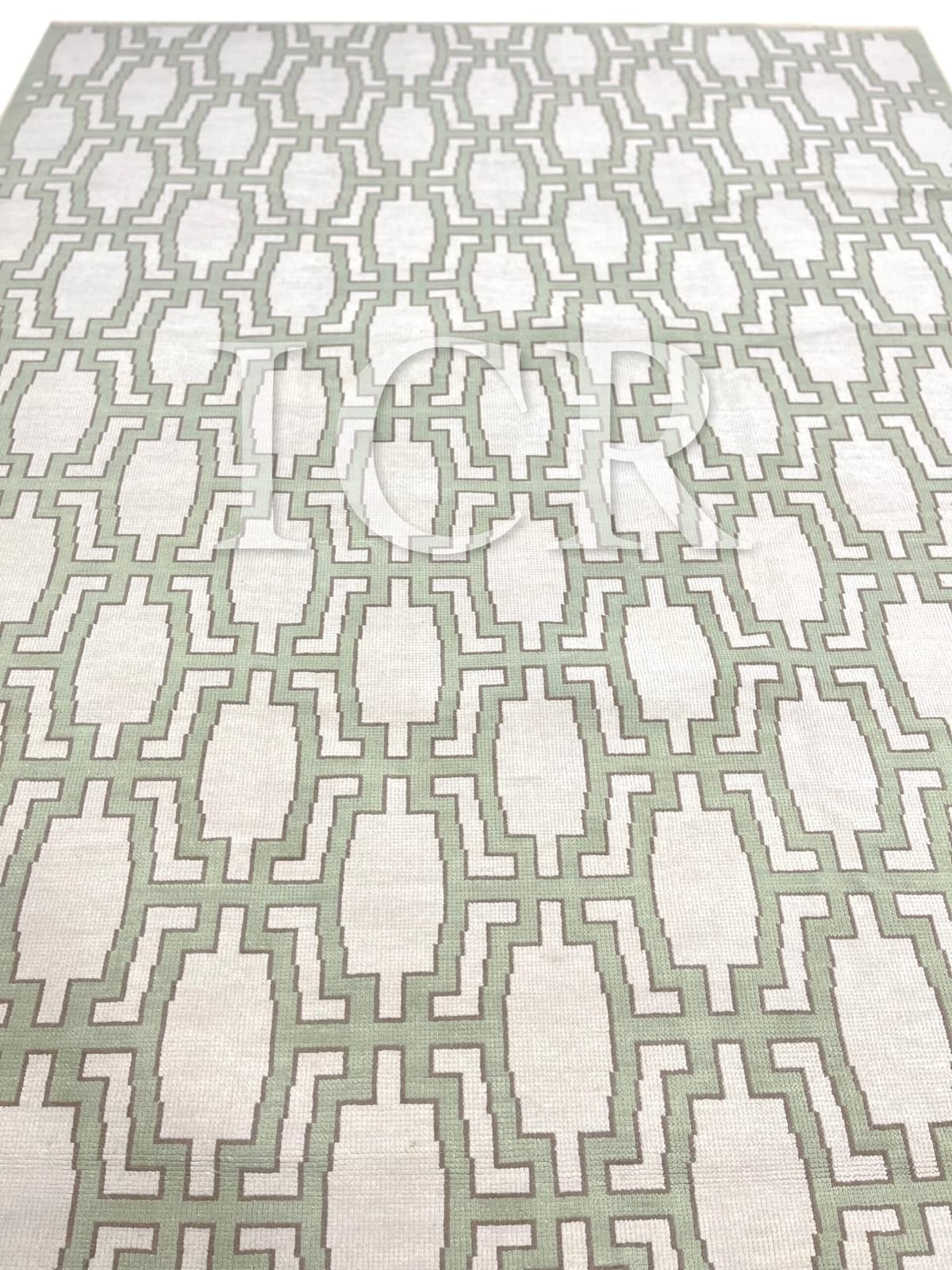 Helix Interlocking Geometric Area Rug