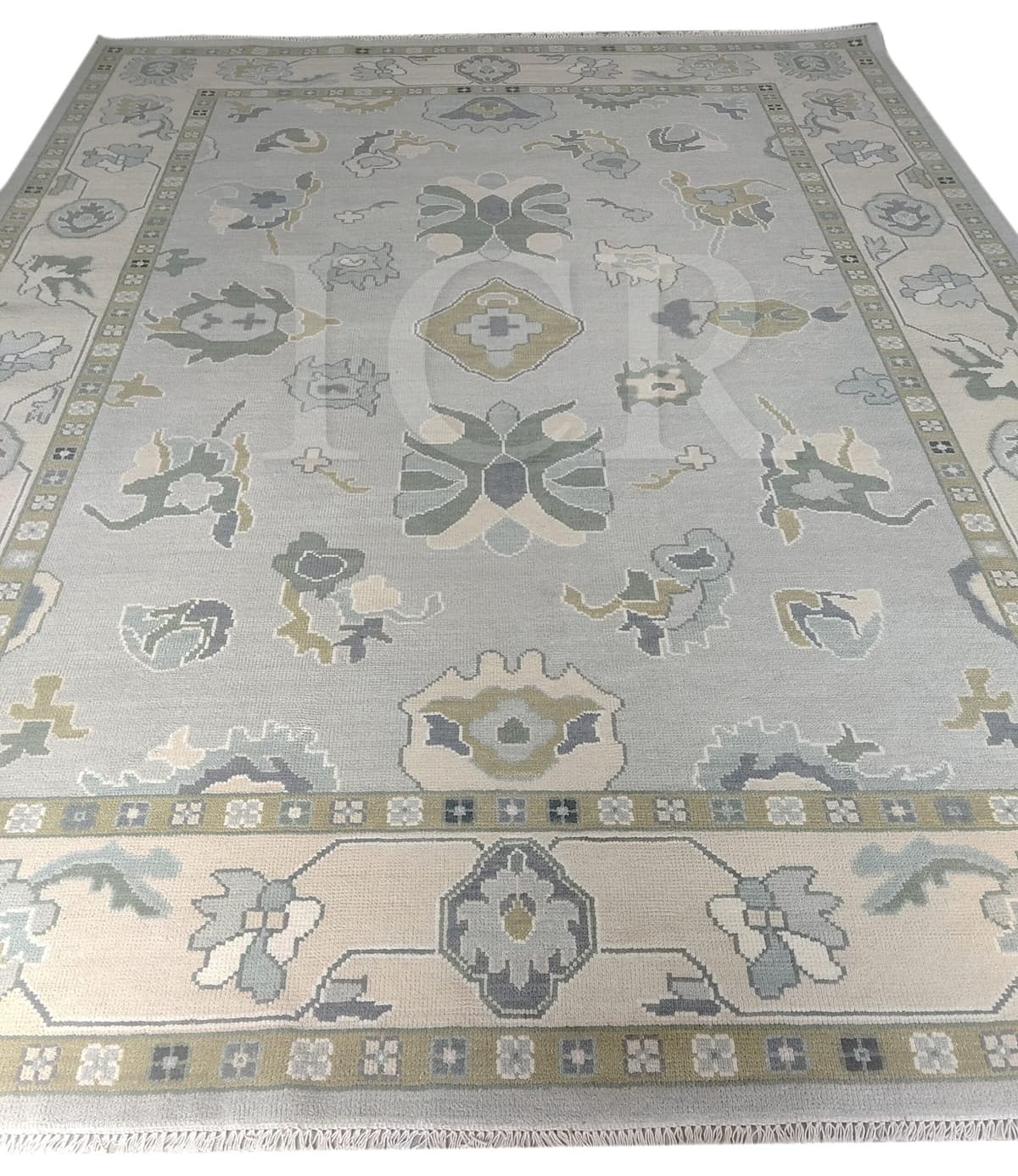 Horizon Diamond Medallion Sage & Slate Rug