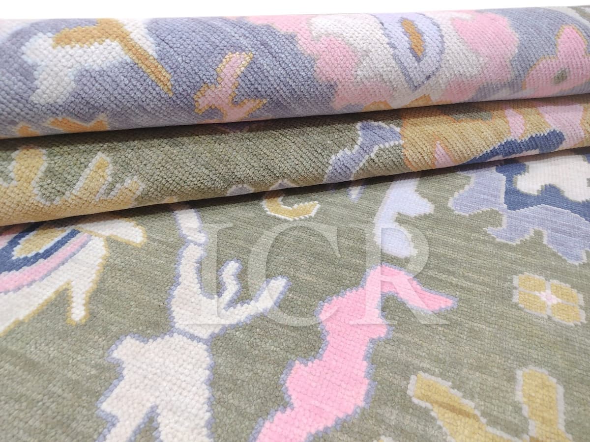The Sage Blossom Vintage Oushak Rug