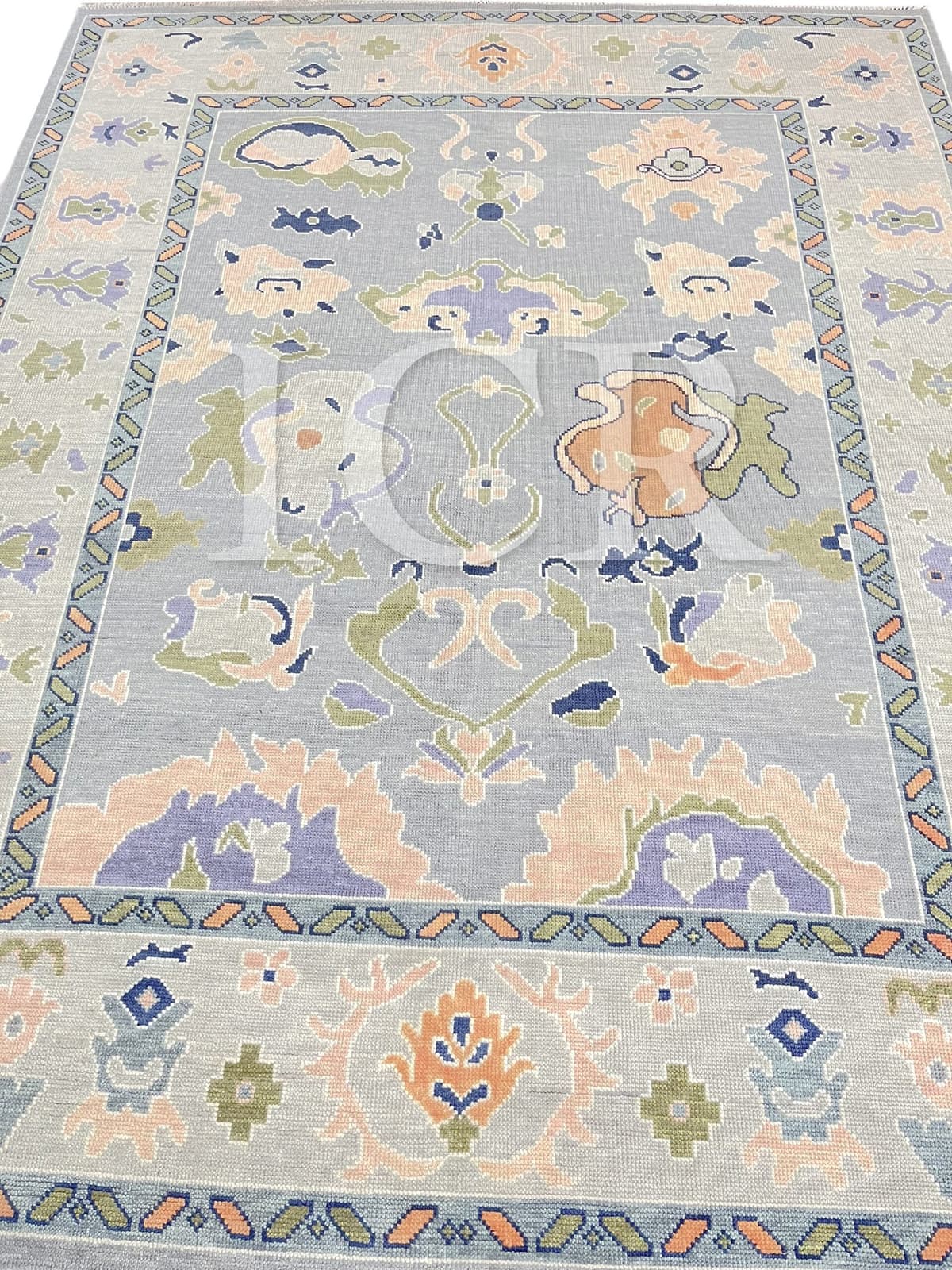 Peach Blossom Slate Heritage Rug